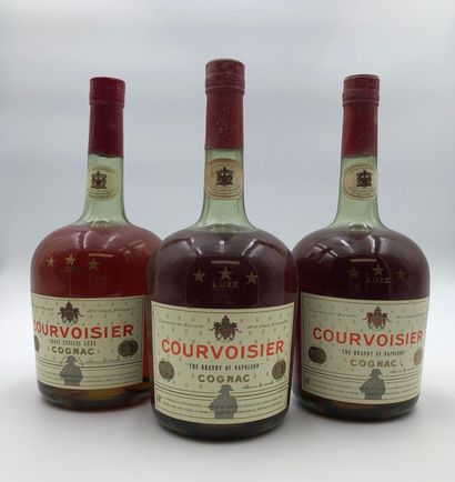 null 3 magnums COGNAC COURVOISIER Luxe "The Brandy of Napoléon" (40% vol.) 

(N....