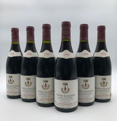 null 6 bottles VOSNE-ROMANÉE 1996 1er Cru Chaumes Amelle and Bernard Rion

(E. t,...