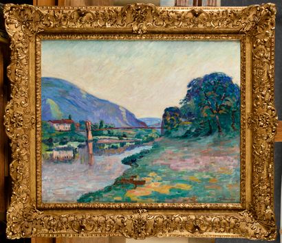 null ARMAND GUILLAUMIN (1841-1927)

The banks of the Ain at Thouarette

Oil on canvas

Signed...