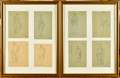 null BERNARD BOUTET DE MONVEL (1881-1949)

Huit études de statuaires du Parc de Versailles,...