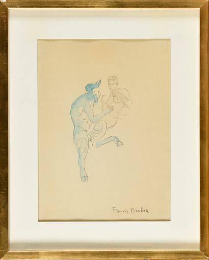 null FRANCIS PICABIA (1873-1953)

Faune et nymphe

Dessin au crayon noir et aquarelle

Signé...