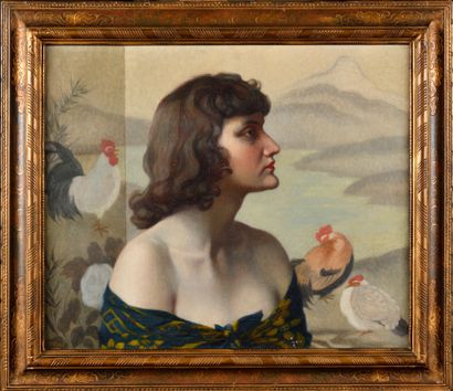 null Frederic WENZ (1865-1940)

Profile of a woman in front of a Japanese screen....