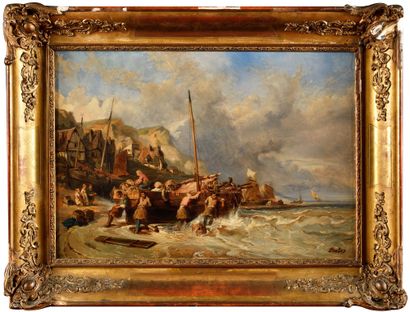 null Eugène ISABEY (1803-1886), attributed to

The departure of the fishermen

Oil...