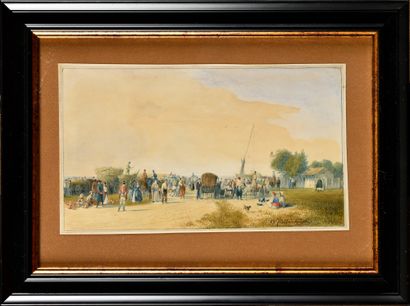Emanuel STÖCKLER (1819-1893)

Market scene...