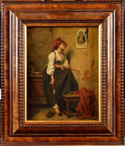 null Alexandre Marie GUILLEMIN (1817-1880)

The Italian spinner in contemplation...