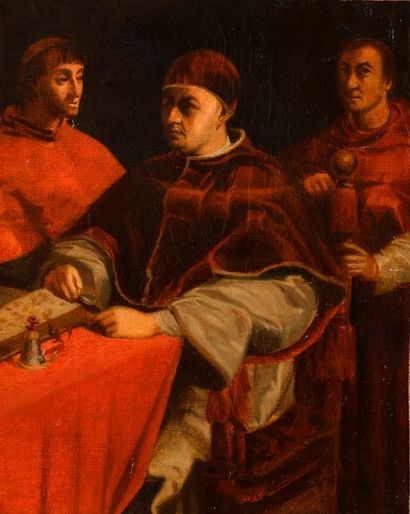 null Paul FLANDRIN (1811 - 1902) Attribué à

Portrait du pape Léon X (d’après Rubens)

Huile...