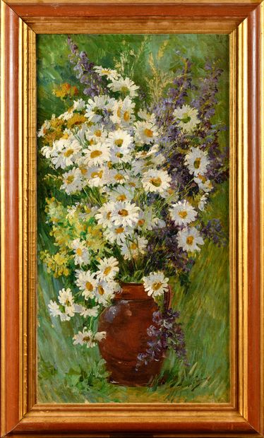 null Ferdinand TROUPEAU (XIX-XX)

The bouquet of daisies 

Oil on canvas 

Signed...