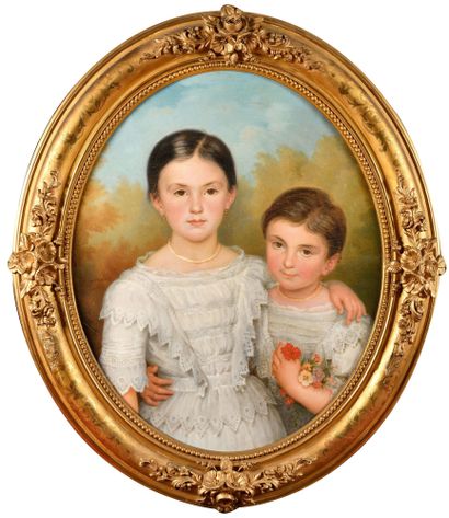 null Vincent Nicolas RAVERAT (1801-1865)

Portrait d'enfants 

Huile sur toile 

Signé...