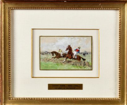 null Luigi LOIR (1845-1916)

Trotting races; Obstacle races

Two gouaches and gold...
