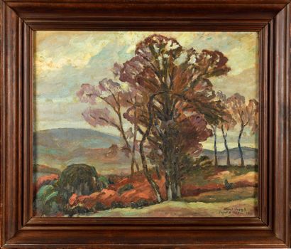 null Albert JOSEPH (1868-1952)

Paysage de Peyrat le château 

Huile sur toile 

Signé...