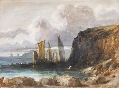 null Eugène CICÉRI (1813-1890)

Coastline under a stormy sky

Pair of watercolors...