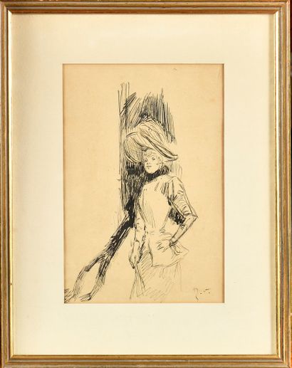 null Henry SOMM (1844-1907)

Elegant Woman with a Hat

Pen and ink drawing

Signed...