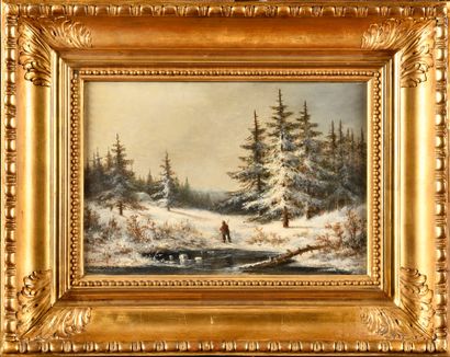 null Louis Ludwig Casimir SIERICH (1834-1919)

Hunter in a snowy landscape 

Oil...