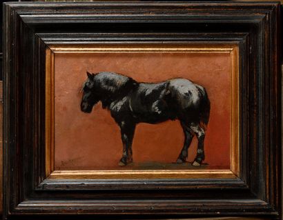 null Godefroy DE HAGEMANN (c.1820-1877)

Le cheval 

Huile sur carton 

Signé en...