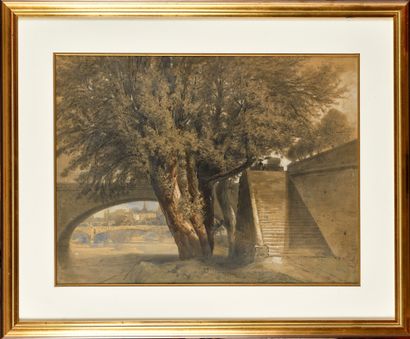 null Armand Théophile CASSAGNE (1823-1907)

Sur les quais

Dessin au fusain et aquarelle

Signé...