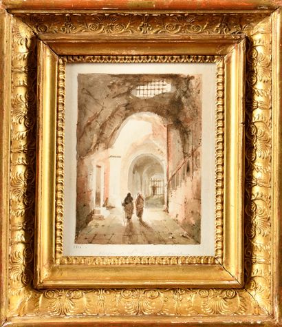 null NOEL-JOSEPH CLERIAN (FRA/ 1796-1842)

Moines dans le Colisée à Rome, 1821

Aquarelle...
