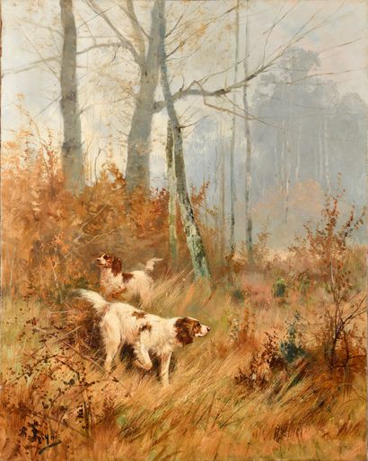 null Charles André REYNE (1873-1917)

The hunting dogs

Oil on canvas 

Signed lower...