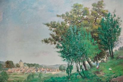 null LE MANCEAU (19th century)

Landscape with a spinner

Oil on canvas

Signed lower...