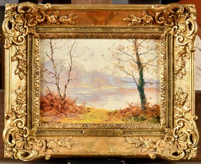 null Albert RIGOLOT (1862-1932)

Edge of a Pond in Autumn

Oil on panel

Signed lower...