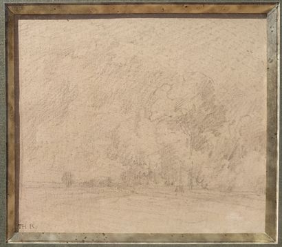 null Théodore ROUSSEAU (1812-1867)

Landscape

Pencil drawing

Stamp of the workshop...