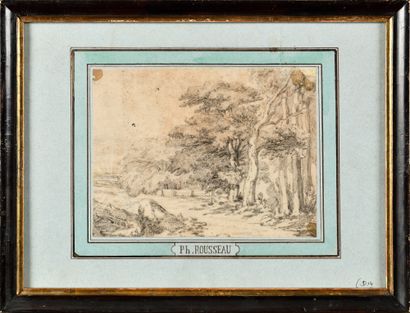 null Théodore ROUSSEAU (1812 - 1867)

Landscape with a path 

Pencil and charcoal...