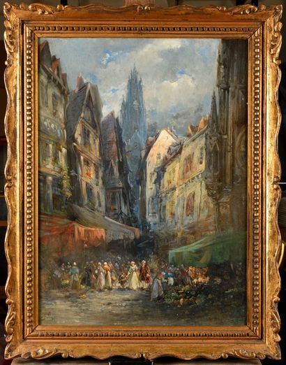 null Léonard SAURFELT (c.1840-?)

La marché 

Huile sur toile 

Signé en bas à gauche

65.5...