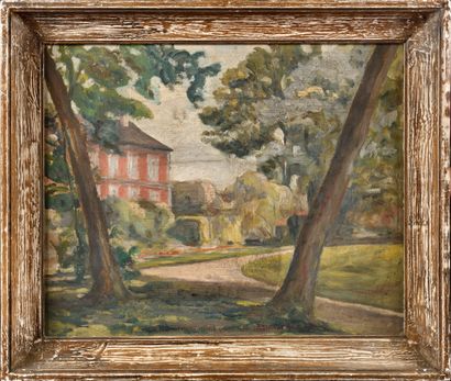 null POST-IMPRESSIONIST SCHOOL CIRCA 1930

View of a park

Oil on canvas

Indistinctly...