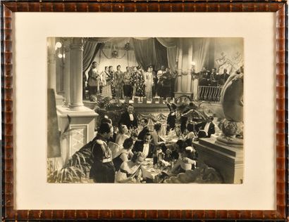 Photograph representing a scene of evening

at...