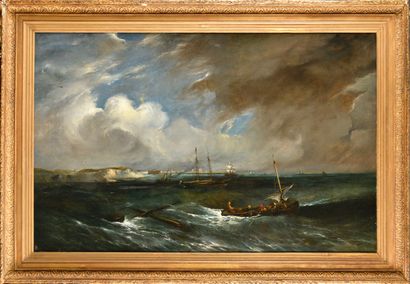 null MIODUSZEVSKI Jan (born 1831)

Shipwrecked in the sea

Oil on canvas

Signed...