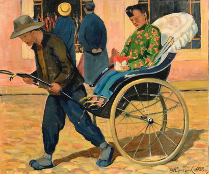 null SOUNGOUROFF Antonin (1894-1976/82)

Rickshaw

Huile sur toile

Signé et daté...