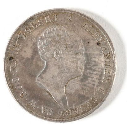 null 10 zloty 1824. 

Silver, 31.96 g. For circulation in Poland. 

Warsaw. Issue...