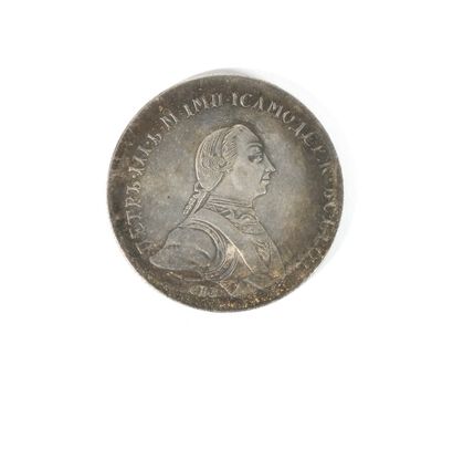 Ruble 1762, Peter III, St. Petersburg, silver,...