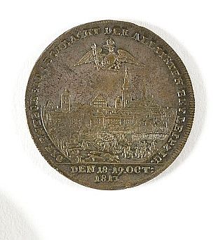 null Médaille commémorative « Bataille de Leipzig », 1813

Nuremberg, bronze argenté

3...