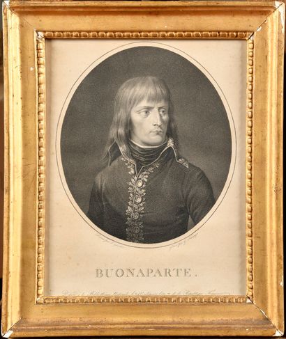 null JEAN-URBAIN GUERIN (1760-1836), D’APRES

« Portrait de Buonaparte »

Estampe...