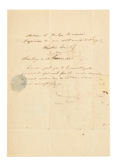 null NAPOLEON III (Louis-Napoleon Bonaparte, future). Autograph letter signed "Napoleon...
