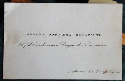 null PORTEFEUILLE DE JEROME BONAPARTE (1830-1893)

Porte la date de 1865 inscrite...