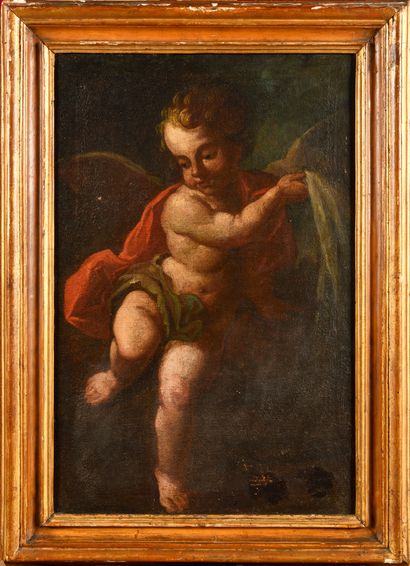 null ITALIAN SCHOOL, AROUND 1700
Putti
Pair of oil on canvas (re-coated)
59 x 40...