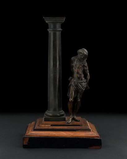 null FLEMISH SCHOOL OF THE 17TH CENTURY
Christ with a column
Bronze statuette with...