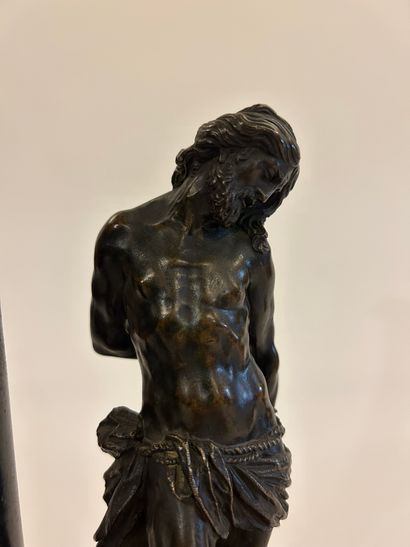 null FLEMISH SCHOOL OF THE 17TH CENTURY
Christ with a column
Bronze statuette with...
