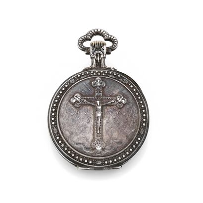 null RATEL
Ecclesiastic.
About: 1900.
Rare ecclesiastical pocket watch. Enamel dial,...