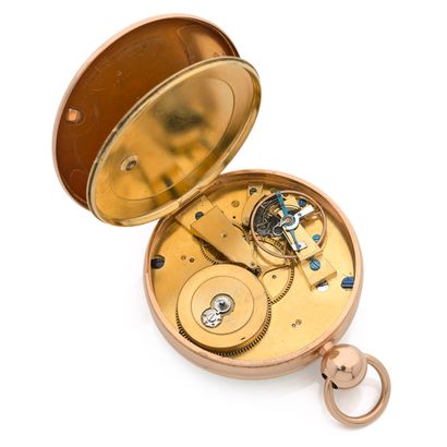 null BREGUET
Circa : 1820.
Pocket watch attributed to Breguet in pink gold 750/1000....