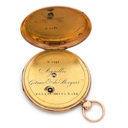 null GITEAU STUDENT OF BRÉGUET 
Circa: 1850.
Pocket watch in pink gold 750/1000 of...