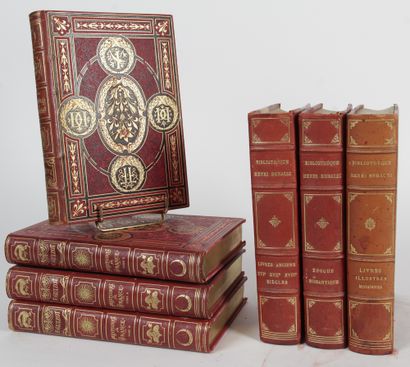 null Important lot de livres ancien XVIIIe et XIXe siècles. 

Bibliothèque Henri...