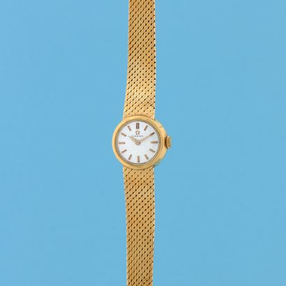 null OMEGA
Ref: 29457.
Circa: 1960.
Ladies' wristwatch in 750/1000 gold, round case....