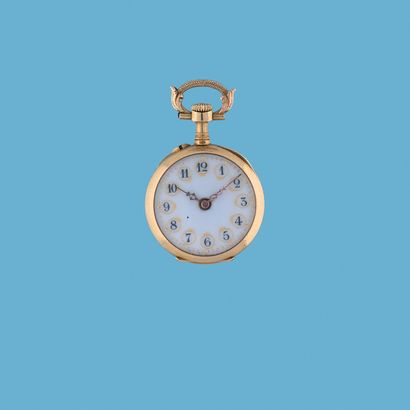 null LECOUTRE & CIE
Watch of collar.
About: 1900. 
Yellow gold collar watch 750/1000,...