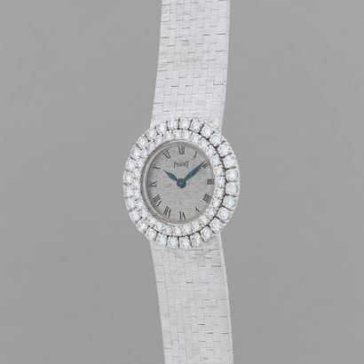 null PIAGET 
Ref: 9197.
Circa: 1960.
Bracelet watch in white gold 750/1000. Round...