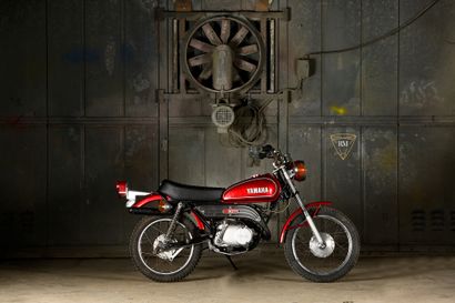 1976 Yamaha Sympathique moto de trial japonaise surnommée à l’époque la « miniyam »,...