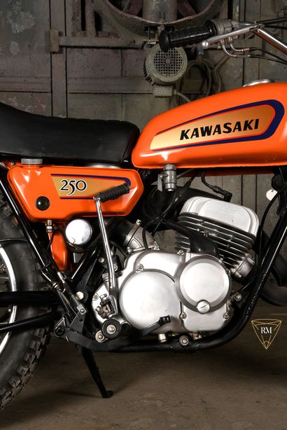 1971 Kawasaki The 250 F8 Bison is a remarkably powerful motorcycle with a quality...