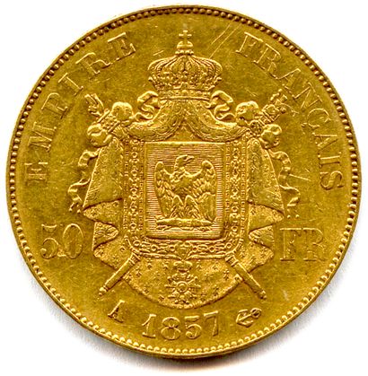 null NAPOLEON III - Second Empire 1852 - 1870

50 Francs or bareheaded 1857 A : Paris...