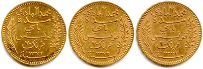 null TUNISIE sous le Protectorat Français

ALI II BEY (1822-1902)

Lot de 3 monnaies...